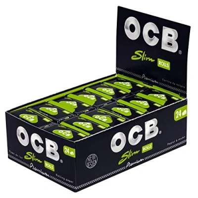 Imagen de OCB Premium Rolls Caja con rollos de papel fumar, 24 unidades