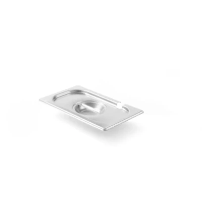 Imagen de HENDI Tapa Gastronorm con hueco para la cuchara. Kitchen Line GN 1/4 265x162 mm