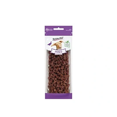 Imagen de Dokas Perro Minis con pechuga de pato para perros como aperitivo, 9 x 70 g