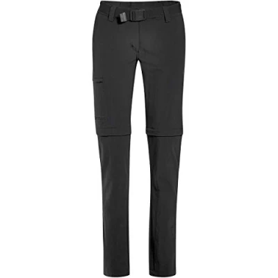 Imagen de maier sports Packaway 2L Mujeres Inara Slim Cremallera Bermudas Zip Off de Senderismo para Hombre, Mujer, Cremallera, Color Negro, tamaño 18