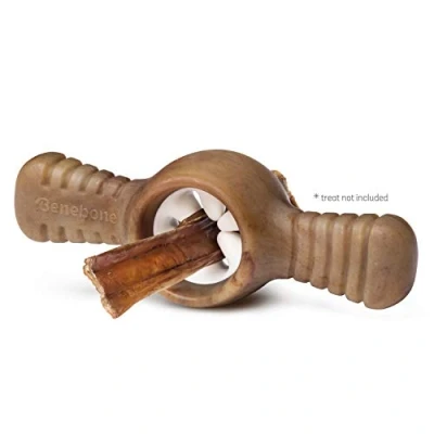 Imagen de Benebone Juguete masticable interactivo indestructible para perros masticadores agresivos, rompedor de aburrimiento resistente larga duración perros, sabor real a tocino, pequeños,