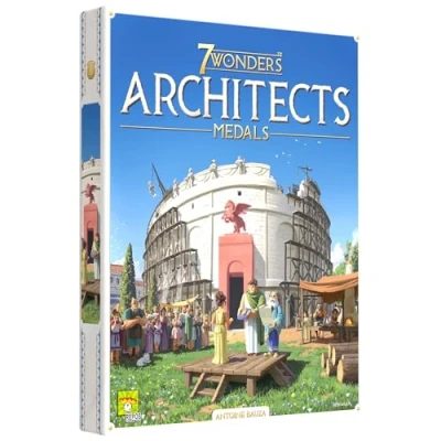 Imagen de 7 Wonders Architects Medals Expansion ¡Nuevas maravillas, medallas y estrategias esperan! juego de estrategia civilización para niños adultos, a partir 8 años, 2 jugadores, tiempo