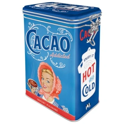 Imagen de Nostalgic Art Caja de café Retro Cacao Addicted Idea Regalo para Cocina, Lata con Tapa aromática, Diseño Vintage, 1,3 l
