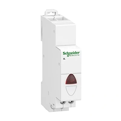 Imagen de Schneider Electric A9E18320 Acti 9 iIL Simple Rojo Piloto, 82mm x 18mm 69.5mm, Blanco