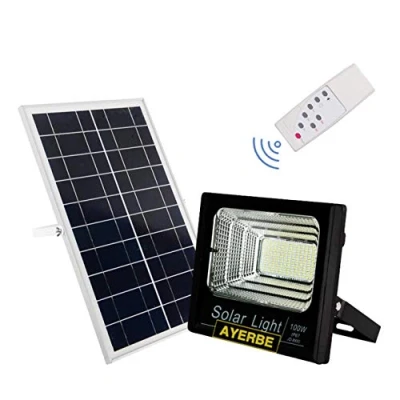 Imagen de FOCO SOLAR AYERBE CON BATERIA RECARGABLE MANDO A DISTANCIA (200 Vatios)