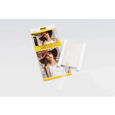 Imagen de Vlieseline Cinta al bies termoadhesiva: 5 m x 12 mm, Color Blanco, 100% Poliamida, 5m 12mm