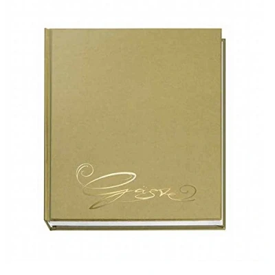 Imagen de Veloflex 5420011 Libro de visitas (con estampación, 144 hojas), color dorado