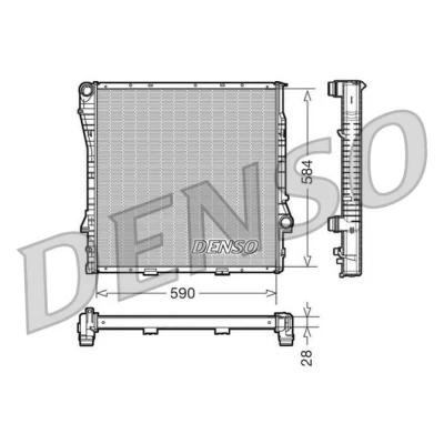 Imagen de Radiador, refrigeración del motor DENSO DRM05115