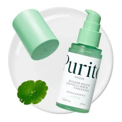 Imagen de PURITO Centella Unscented Serum, Korean Centella, for All Skin Types, Ampoule, Soothing, Calming, Facial Serum face, Vegan &amp; Cruelty Free, Care, 60ml