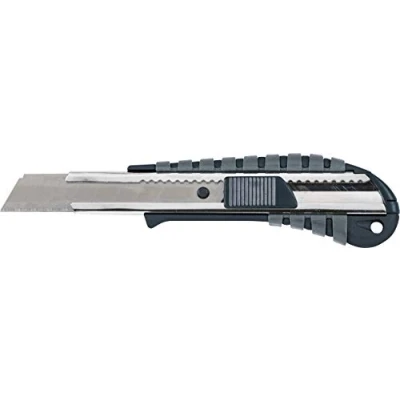 Imagen de KWB cúter con cuchilla tronzable (18 mm 015118 (Hoja de acero inoxidable Guía, pesado Chasis superficie goma y mango antideslizante), 1 pieza, 18 mm,
