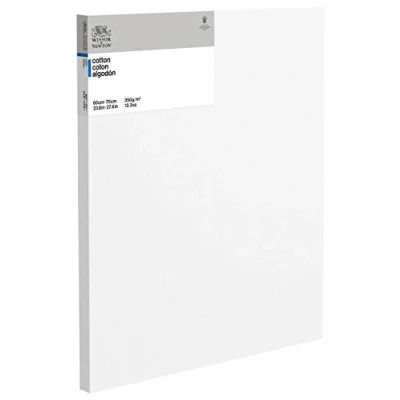 Imagen de Winsor &amp; Newton Borde Profundo de algodón clásico Bastidor, Blanco, 60 x 70 cm