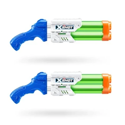 Imagen de Xshot Small Dual Stream Water Blaster by ZURU Play Toy, Blaster, Toy for Children, Teen and Adults (2 Blasters)