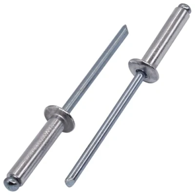 Imagen de SKIR&#039;CO 100 remaches ciegos de aluminio 5 x 20 mm, mandril acero, pop, cabeza cúpula, DIN 7337