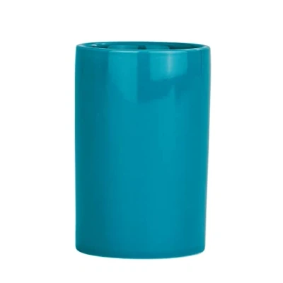 Imagen de Wenko Vaso de Dientes Polaris Petróleo cerámica Zahnbürstenhalter für Zahnbürste und Zahnpasta