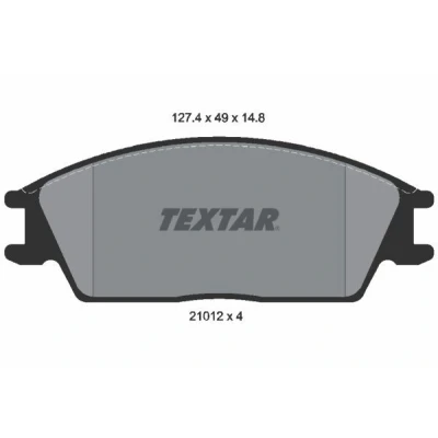 Imagen de TEXTAR 2101204 Juego de pastillas freno no preparado para indicador desgaste HYUNDAI: Getz, S Coupé