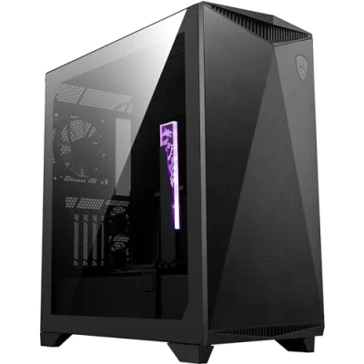 Imagen de Msi MPG Gungnir 300P Airflow Caja PC Mid Tower Capacidad E ATX, 4 x 120 mm Fans, 3 Auxiliares PCIe 4.0 Cable Riser, Soporte Vertical GPU y Stand, Filtros Antipolvo, Guía de Cables, USB Tipo C