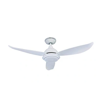 Imagen de Pepeo moderna DC Ventilador de techo con luz LED y mando a distancia Raja, ahorro energía, blanco, 122cm, lámparas regulables, muy silencioso, para plano salon , 5 velocidades, 3 Palas
