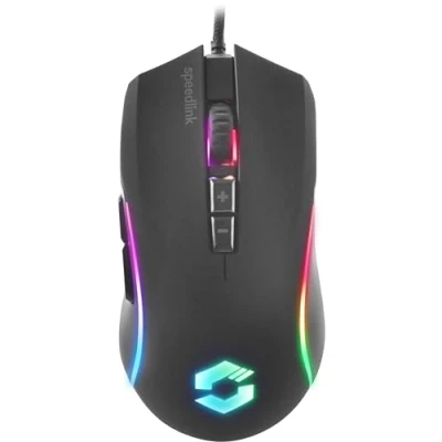 Imagen de Speedlink ZAVOS Gaming Mouse Iluminación Multicolor, 5 Botones y 2 interruptores de PPP, Negro