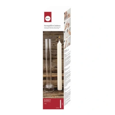 Imagen de Rayher Set molde vela, 27 cm, 2,5 cm ø, para hacer cirio, 31642000