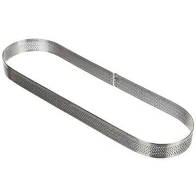 Imagen de Lacor 68588 Molde Aro Oval Perforado 8x20x2cm Inox