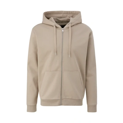 Imagen de QS MIT SAUM Sudadera con cremallera, Hombre, Talla: XXL, Beige