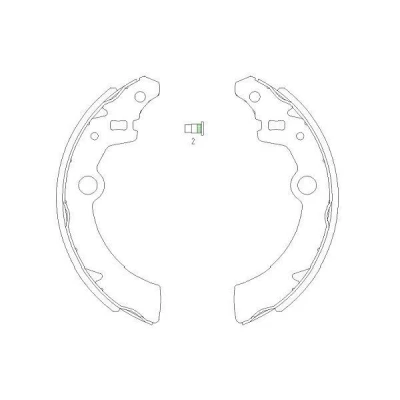 Imagen de KAVO PARTS KBS 8907 Zapatas de Freno 180 25 SUZUKI: Ignis 2, Wagon R+ II Hatchback, I