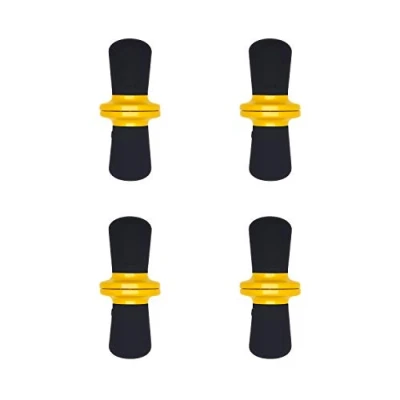Imagen de OXO Piezas Good Grips Juego de 8 Soportes para maíz entrelazados, Acero Inoxidable, Antideslizante, plástico, Amarillo y Negro, Talla única