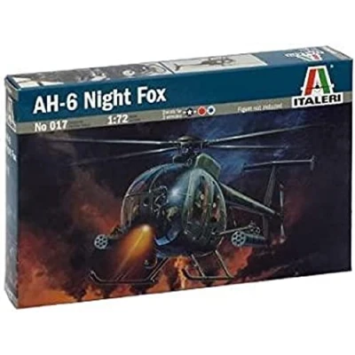Imagen de Italeri Kit 1:72 Modelo de helicóptero AH 6 Noche Fox 0017S