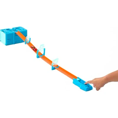Imagen de Hot Wheels Track Builder Pack Choque de hielo Pista para coches juguete, incluye 1 vehículo, +6 años (Mattel HKX40)