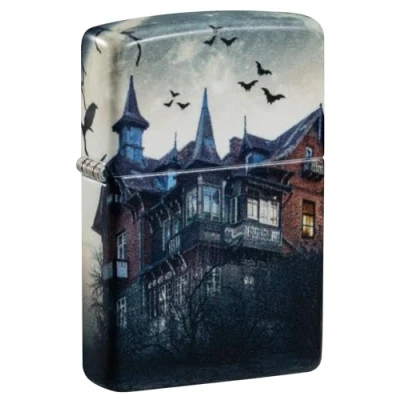 Imagen de Zippo Horror House Glow in The Dark Matte Pocket Lighter