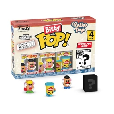 Imagen de FUNKO Bitty Pop! Retro Toys Mr. Potato Head 4PK​Y una Minifigura Misteriosa Sorpresa 0.9 Inch (2.2 Cm) Coleccionable Repisa Apilable Incluida Idea de Regalo Toppers Tarta