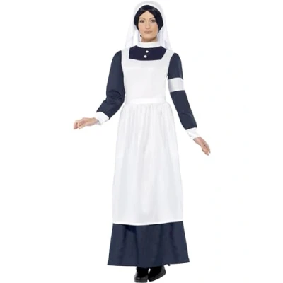 Imagen de Smiffys Traje de Gran Enfermera Guerra, Con Vestido y Diadema