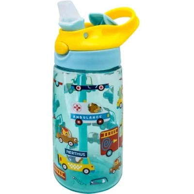 Imagen de NERTHUS FIH 1353 Botella Infantil Reutilizable Libre de BPA Boquilla plegable, Ergonómica, Resistente, Duradera, Ligera