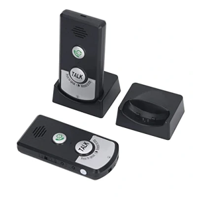 Imagen de banapoy Timbre de Intercomunicador Inalámbrico, Voz Bidireccional, Sistema Interfono Walkie Talkie Portátil Largo Alcance