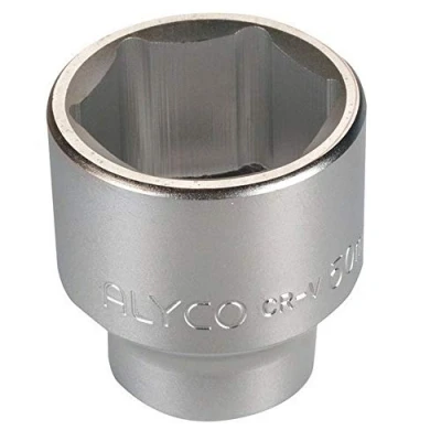 Imagen de Alyco 192536 Llave de vaso 3/4&quot; UNE 16507 DIN 3124 Cr V cromado mate 6 caras 36 x 50 mm