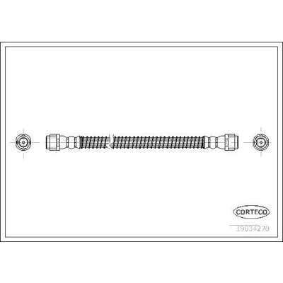 Imagen de Tubo flexible de frenos CORTECO 19034270
