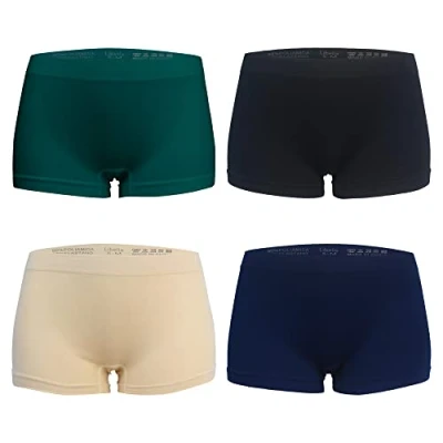 Imagen de Libella Paquete de 4 Culotte Bragas Boxer Mujer Short Microfibra Sin Costuras 3908 UN2 2XL/3XL