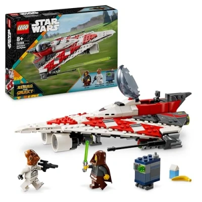 Imagen de LEGO Star Wars Caza Estelar del Jedi Bob, Maqueta de Nave, Juguete Construcción para Colección, Minifiguras Personajes, Regalo Cumpleaños Niños, Niñas y Fans 8 Años o Más 75388