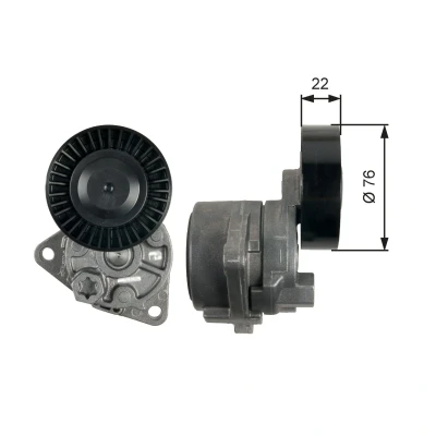 Imagen de GATES T39217 Polea Tensora FleetRunner Micro V Stretch Fit KIA: CARNIVAL / GRAND 3, I, 2, HYUNDAI: Terracan