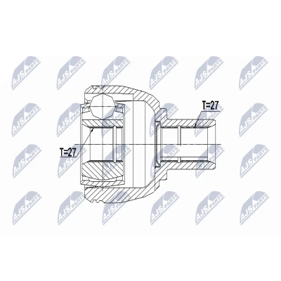 Imagen de NTY NPW ME 080 Junta Homocinética Eje delantero, derecha MERCEDES BENZ: GLA