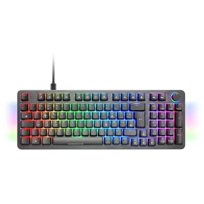 Imagen de Mars Gaming MKPRO, Teclado Mecánico Completo, RGB Chroma, Switches Hot Swap Mecánicos, Antighosting, Rueda de Control, Software Avanzado, Multiplataforma, Switch Silent, Francés, Negro