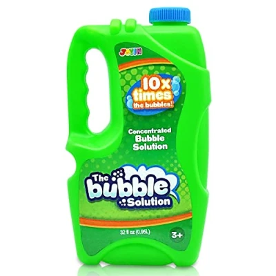 Imagen de JOYIN Solución concentrada de burbujas jabón 32 oz (verde) para niños, pompas líquidas niños y niñas, juego verano al aire libre, juguetes premios el