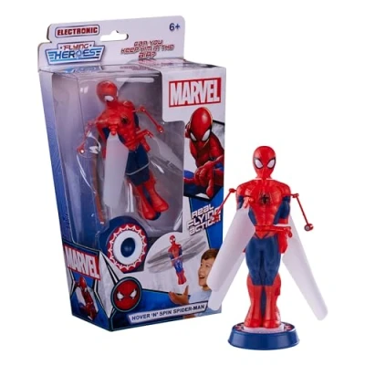 Imagen de Character Options 08132 Spiderman Heroes Hover &#039;N&#039; Spin Spider Man con acción voladora Real