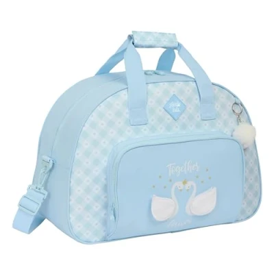 Imagen de Glowlab CISNES Bolsa de Deporte, Mochila, Ideal para Niños Diferentes Edades, Cómoda y Versátil, Calidad Resistencia, 48x21x33 cm, Color Azul Claro