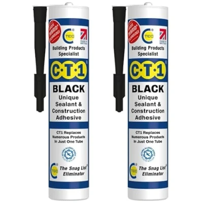 Imagen de CT1 Sellador de construcción y tubo adhesivo para prácticamente cualquier material (paquete doble beige) (CT1 Twin Pack)
