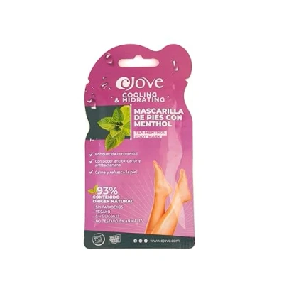 Imagen de Ejove Mascarilla para los Pies con Extracto de Menthol Hidrata, Suaviza y Acondiciona la Piel Recomendado Secos Asperos