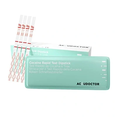 Imagen de 25 Accudoctor Test de drogas Cocaína en Tiras Prueba rápida Detección reactivas Orina detectar consumo control detector antidrogas drogotest rapido coca drugs