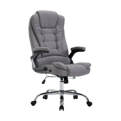 Imagen de CLP Silla De Oficina Thor Tapizado En Tela I Ordenador Ergónomica &amp; con Ruedas Escritorio Regulable Altura Color:, Color:Gris