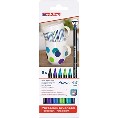 Imagen de Edding 4200 Porcelana Cepillo Ben 1 4 mm Color Fresco Juego