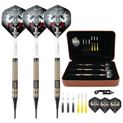 Imagen de CUESOUL 16 Grams Deluxe Soft Tip Darts Set with Luxury Case（JL STL B1102+D602）